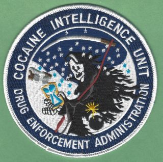 Dea Drug Enforcement Administration Cocaine Intelligence Unit Police Patch 4 "