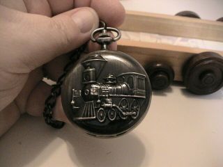 DISNEY STORE FOSSIL WALT ' S TRAIN POCKET WATCH COLLECTOR ' S SERIES IV - LE 7500 2