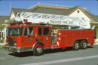 Fire Apparatus Slide,  Truck 923,  Truckee / Ca,  1993 Spartan / 1977 Van Pelt/lti