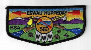 Oa 560 Eswau Huppeday Bsa Flap Blk Bdr.  Piedmont Area,  Nc [mx - 782]