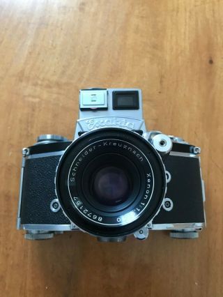 Vintage Exakta Varex Iia Slr Camera W/schneider - Kreuznach Xenon 50mm Lens
