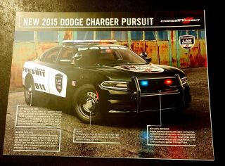 2015 Dodge Charger Pursuit Police Car Brochure Chp Highway Patrol V8 V6 Nhp Osp