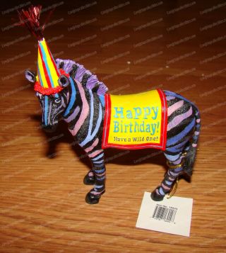 Happy Birthday Have A Wild One (westland Giftware,  16929) Zebra Cake Topper