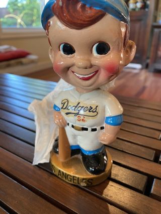 Vintage 1960s Mlb Los Angeles Dodgers Bobblehead Nodder Bobble Head - Koufax
