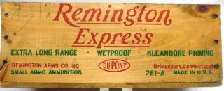 Remington Express Wooden Ammo Box For 410 / 2 1/2 " / 6 Shot Shells 500 Rnds.