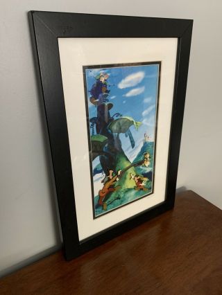 Retired Limited Edition Mickey And The Beanstalk Framed Pin Set Le Vhtf