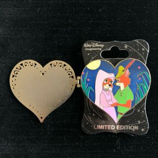 Wdi Valentines Day Limited Edition Le 250 Disney Pin - Robin Hood & Maid Marian
