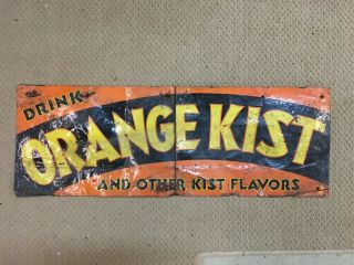 Orange Kist Sign Pop Vintage Cola Advertising General Store Drink Signs