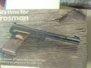 Vintage Crosman Model 454 Co2 Bb Air Pistol Gun Shipped W/ebay