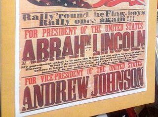 1864 Abraham Lincoln For President Nomination Save The Union Civil War Poster 2 2