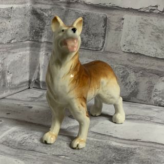Shepherd Retriever Dog Figurine Porcelain Vintage Japan 2