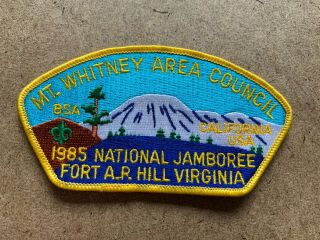 Vintage Bsa Boy Scouts Of America Mt.  Whitney Area Council 1985 Jamboree Patch