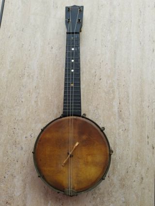 Vintage Gretsch Clarophone 4 String Tenor Banjo Ukulele Musical Instrument