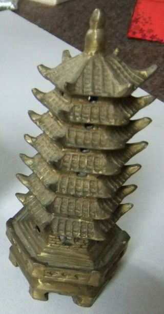 Vintage Chinese Brass Pagoda