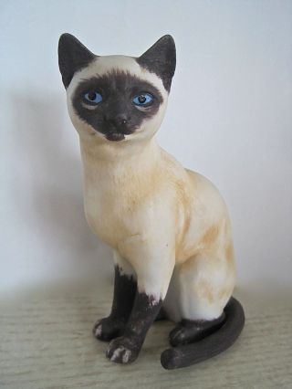 Vintage Siamese Cat Figurine Andrea By Sadek Porcelain Cat Japan 8290