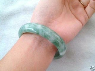 Natural Chinese Jade Hand - Carved Bracelet,  Bangle 60mm