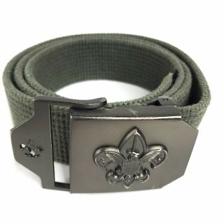 Boy Scouts Official Olive Green Web Belt With Buckle 42” Uniform