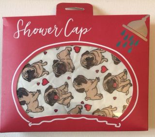 Pug Adorable Shower Cap