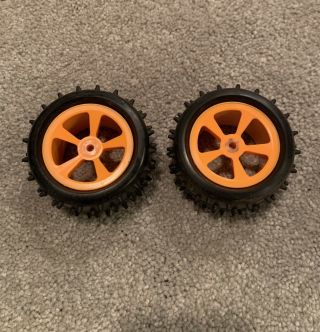 Team Losi Vintage Jrx2 A - 7100 Rear Orange Wheels Rims Tire Pro Se Jrx Junior 2 T