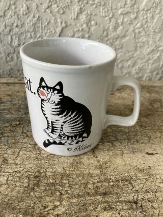 Vintage B.  Kliban Love A Cat Coffee Mug Cup Staffordshire England Kliban Cat