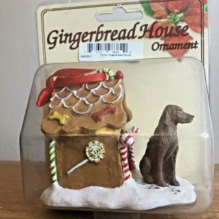 Vizsla Christmas Ornament Gingerbread House Brown Sporting Dog Ornament