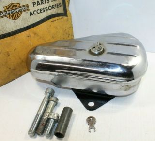 Vintage Harley Panhead Kidney Tool Wrench Spark Plug Box & Bracket,  Key