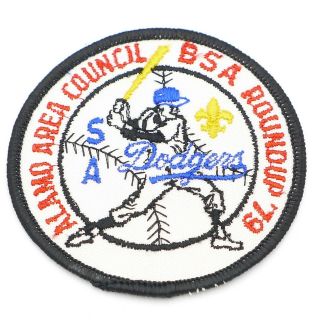 1979 Boy Scout Alamo Area Council Bsa Round Up Patch Sa Dodgers 
