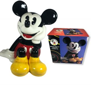 Vintage - Mickey Mouse Ceramic Cookie Jar - - - Disney