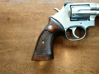Smith And Wesson K/l Frame Vintage Wood Grips
