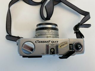 Canon Canonet G - III QL 35 mm Rangefinder camera with Canolite D Flash Vintage 2