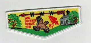 2018 Noac Oa Boy Scouts Lodge 87 Bob White Flap