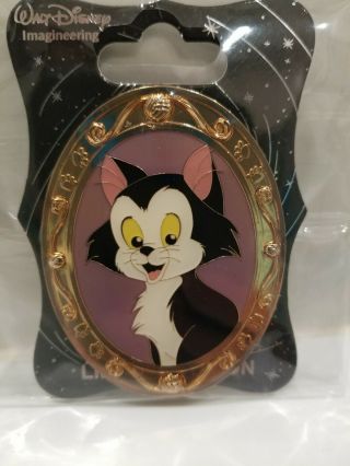 Wdi Disney Figaro Cat Portraits Gold Frame Pinocchio Le 300 Pin