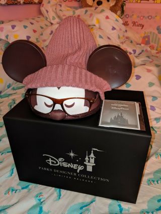 Disney D23 Expo 2019 Exclusive Hipster Mickey Designer Ear Hat Maruyama Signed
