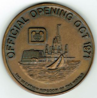 A Rare Walt Disney World Official Opening Oct 1971 Medallion Le 1844