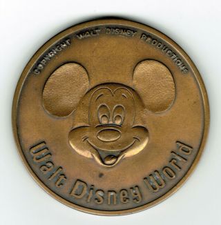 A Rare Walt Disney World Official Opening Oct 1971 Medallion LE 1454 2