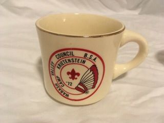 Hh - 063 Boy Scout Coffee Mug Wabash Valley Council Camp Krietenstein 1972
