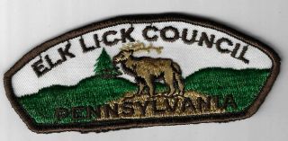 Elk Lick Council Sap Pennsylvanina Dbr Bdr.  [ga - 3178]