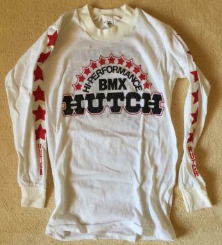 Vintage Hutch Bmx Long Sleeve Shirt,  Made By Go Pro 1980 