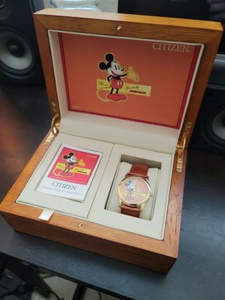 Citizen Disney Watch 75 Years With Mickey Mouse Limited Edition Wood Box