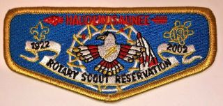 Haudenosaunee Lodge 19 80th Anniversary Rotary Scout Reservation 2002 Oa Flap