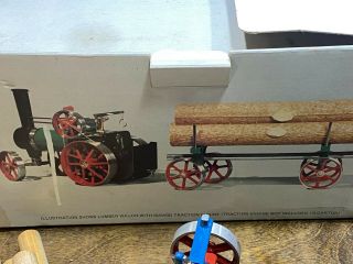Vintage Nos Mamod Steam Engine Lumber Wagon W Box W Defects (wilesco)