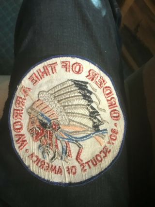 Vintage 1969 Chief Design ORDER OF THE ARROW BSA Jacket Patch 6 inches 2