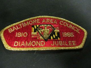 Baltimore Area Council Bsa 75th Anniversary Csp S3 C70