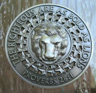 Righteous Are Bold As Lions National Law Enforcement Officers Challenge Coin