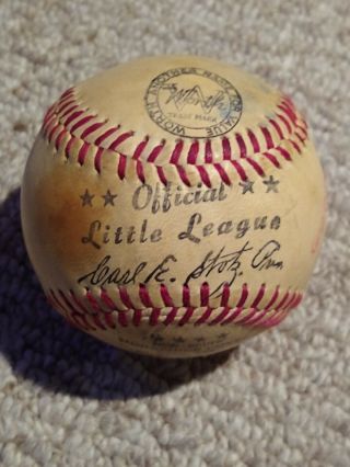 Vintage Worth Little League Carl Stotz Horsehide Baseball