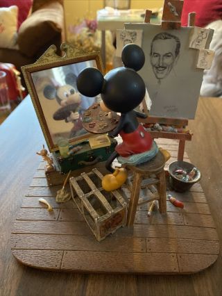 “self Portrait - Mickey Mouse” Walt Disney Figurine - Charles Boyer Inspired Bi30