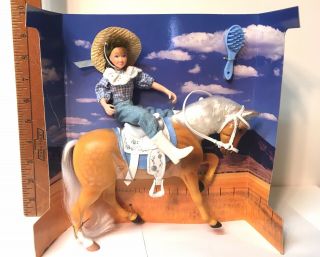 2003 Breyer Little Debbie Pony And Rider Set Vintage Collectable Toy/figurine