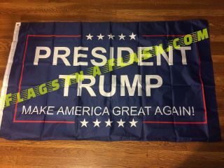 Trump 3x5 Foot Flag 2020 Make America Great Again Donald For Pres Usa Maga Blue