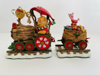 Danbury Winnie the Pooh Christmas Train 6 Cars Disney Holiday Piglet Tigger 2