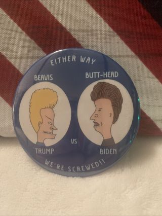 Biden Vs Trump 2020 Presidential Campaign Pin Button Political - 3”